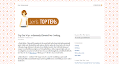 Desktop Screenshot of jenstoptens.com